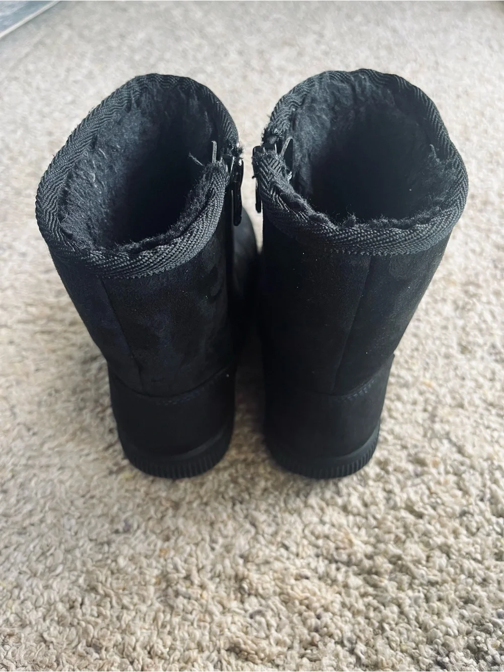 Cat & Jack Girls Arlo Black Boots - Size 13